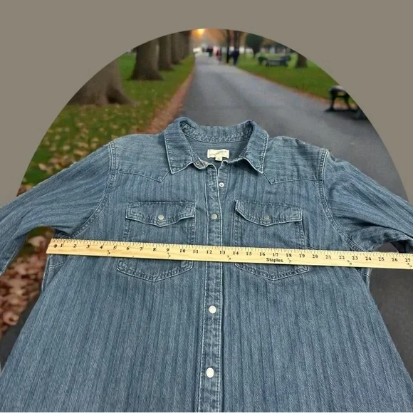 Universal Thread Denim Shirt Dress/Cardigan. Size:XL - Picture 10 of 12